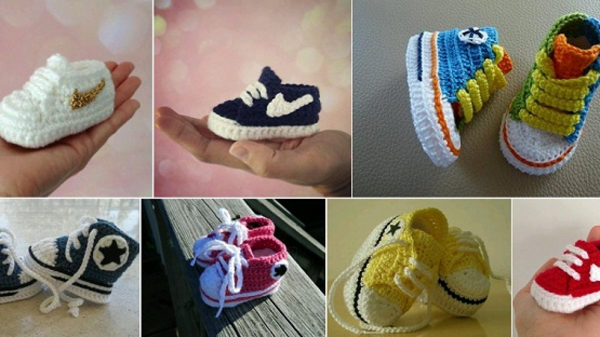 crochet baby nikes