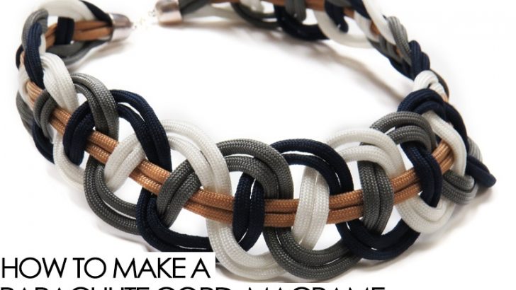 How to make Parachute Cord Macrame Necklace - Knittting Crochet