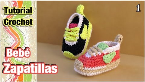 De Verdad radioactividad Carretilla Cómo tejer Zapatillas, patucos, escarpines para bebé a crochet (1 de 2) -  Knittting Crochet