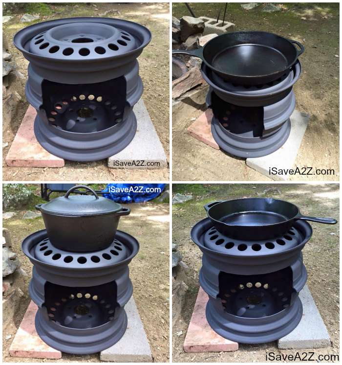 DIY Stove made from Tire Rims