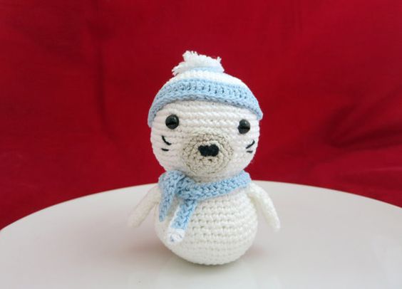 Amigurumi Seal Made - Knittting Crochet