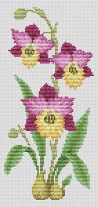 Cross stitch flower template and patterns - Knittting Crochet