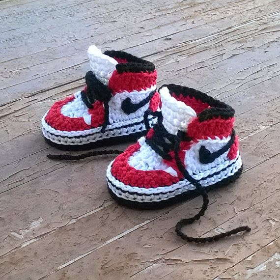 baby crochet jordans