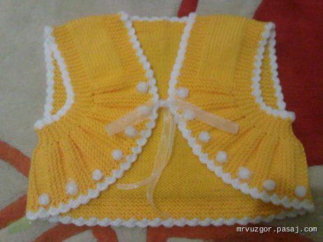 Knit Baby Cardigan Vest Sweater Poncho Bolero Patterns Part1 ...