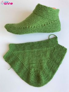 15-minute patterned booties - Knittting Crochet